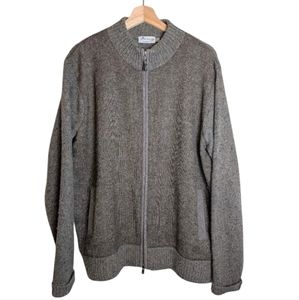 Peter Millar Mountainside Full-Zip Wool Cardigan size Large